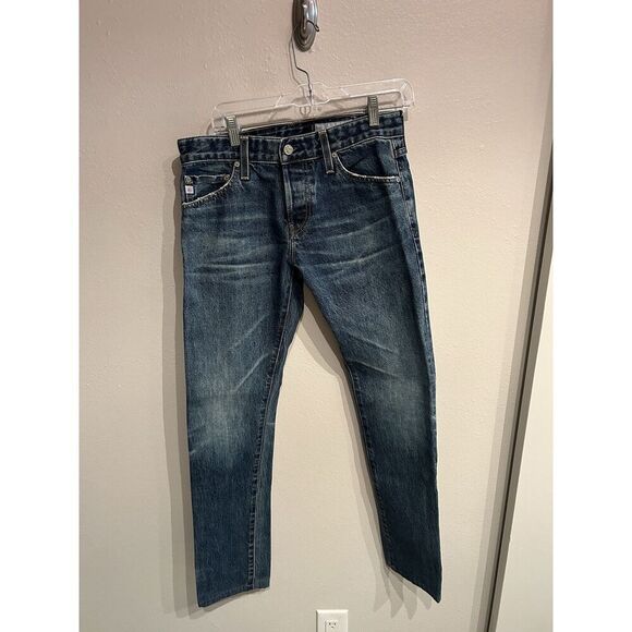 AG Adriano Goldschmied The Tellis Selvedge Denim Jeans Blue Modern Slim Mens 30 - Picture 1 of 11